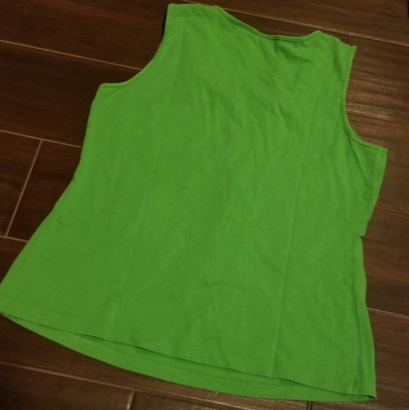 Embelished Green Tank Top - Picture 3 of 3